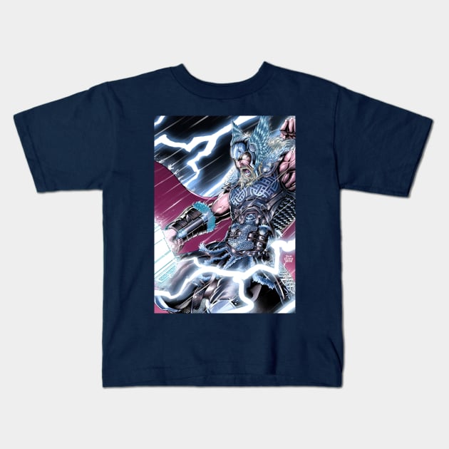 Thor Odinson Kids T-Shirt by Duh Dude